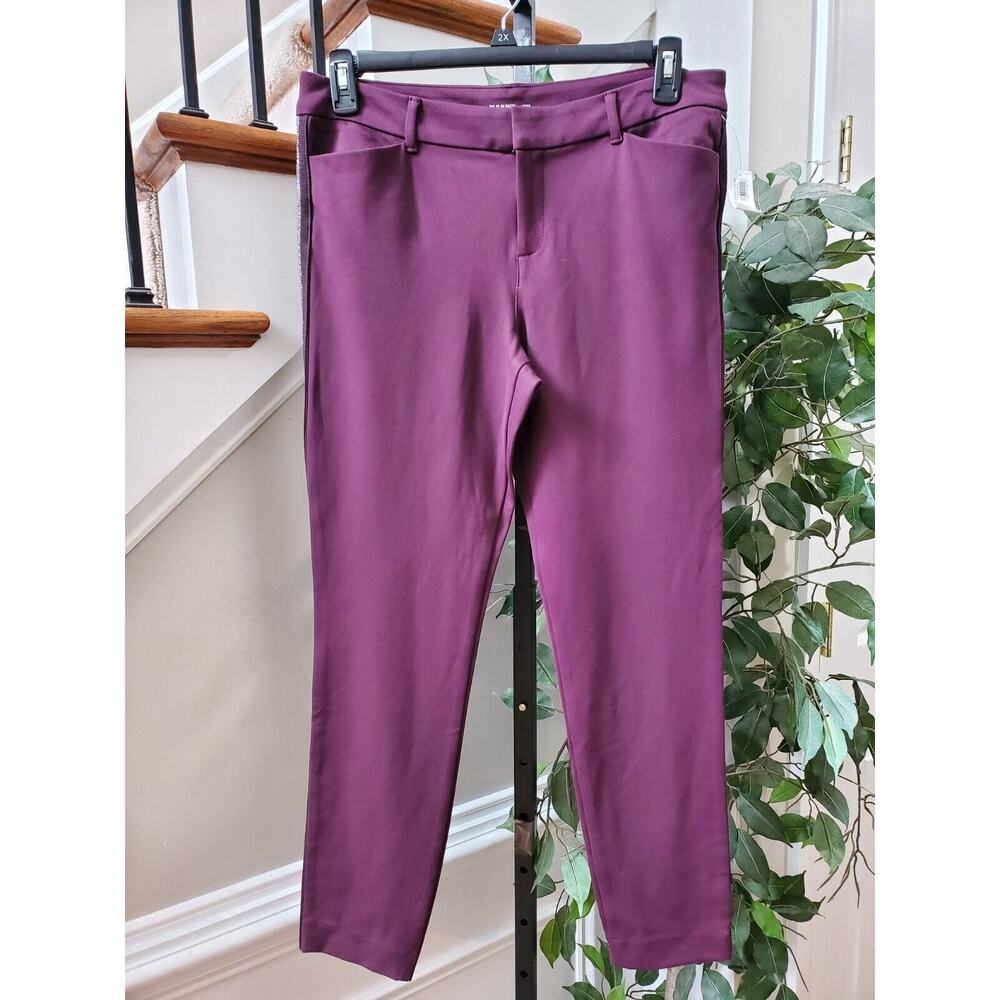 Old Navy Women's Purple Polyester Comfort Waist Pixie Fit Casual Pant Size 12